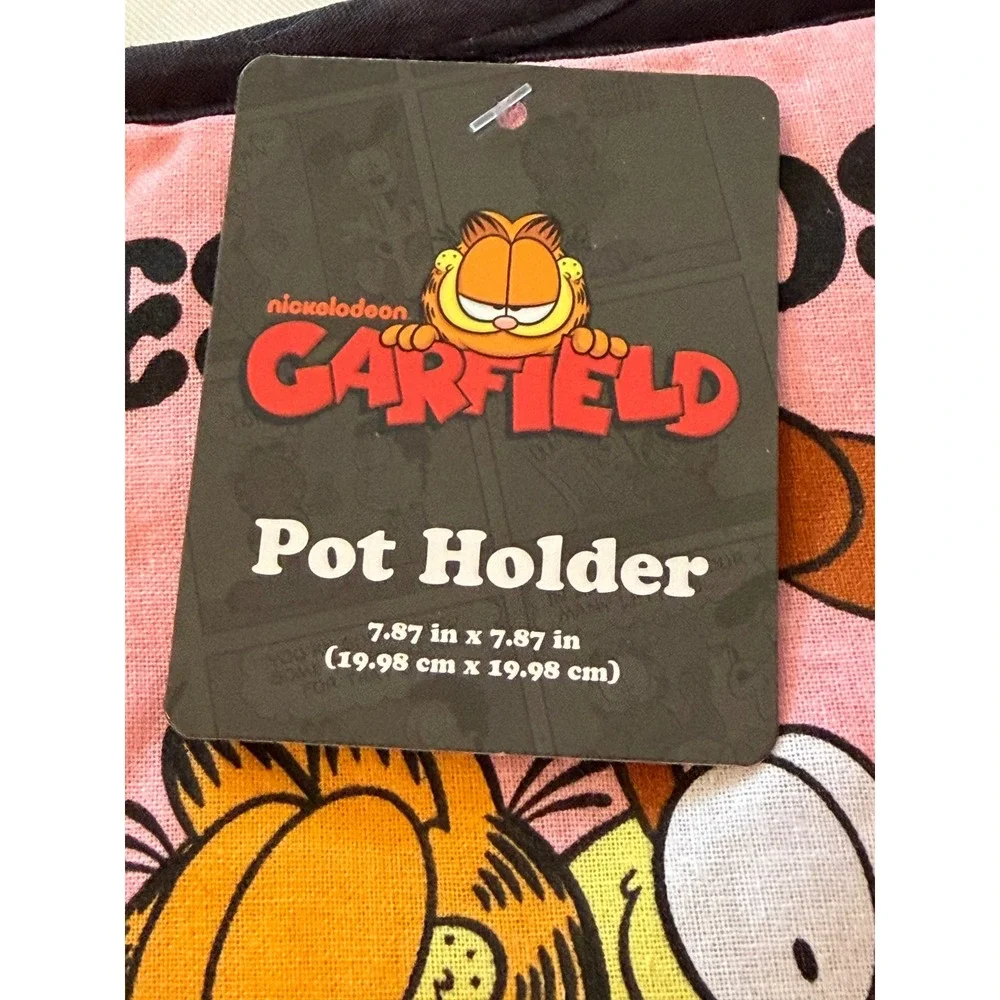 Garfield Odie Best Buds 4pc Kitchen Set Oven Mitt Pot Holder Towel Mini Mitt New